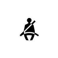 Spia di allarme per mancato allacciamento della cintura conducente e, a seconda del veicolo, della cintura del passeggero anteriore