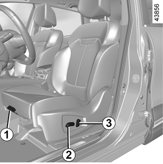 E-GUIDE.RENAULT.COM / Espace-6 / Sfrutta al massimo il comfort del tuo  veicolo / SEDILI ANTERIORI CON COMANDI ELETTRICI