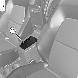 Contenitore portaoggetti sotto il sedile del guidatore